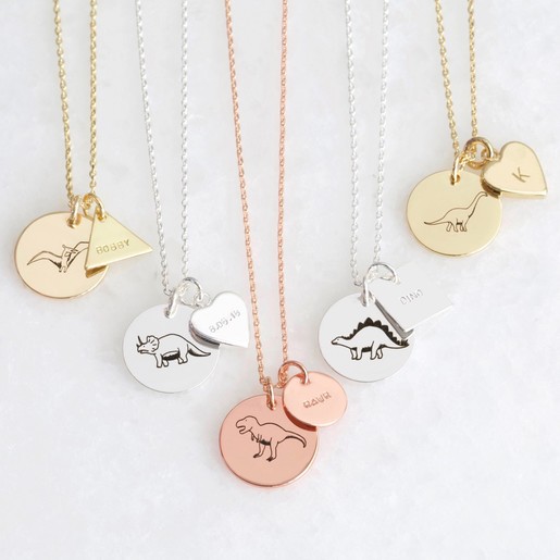 My Very Best Tiny Cute Dinosaur T Sweet Gift Necklace Rex Necklace