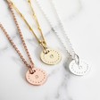 Lisa Angel Ladies' Personalised Initial Dotted Disc Necklace