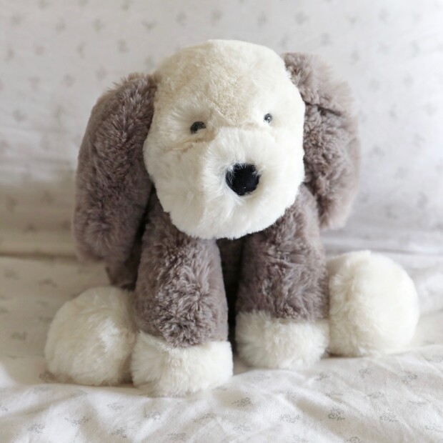 jellycat grey smudge puppy