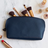Kikki.K Leather Pouch: Navy