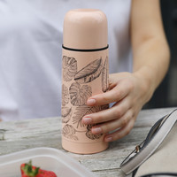Leaf Print Thermal Flask