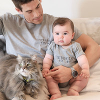 Personalised 'Superdad' T-Shirt in Grey