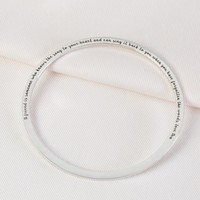 Personalised Sterling Silver 'Friend' Bangle