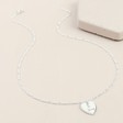 Lisa Angel Ladies' Delicate Personalised Sterling Silver Hammered Heart Necklace