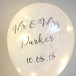 Lisa Angel Unique Personalised Wedding Hanging LED Pearlescent Balloon Light