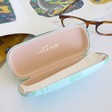 Inside of Personalised ass & Belle Roarsome Dinosaurs Glasses Case