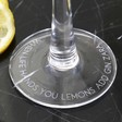 Personalised LSA Balloon Gin Goblet