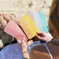 Slim Iridescent Quote Travel Wallet