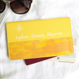 Lisa Angel Ladies' Yellow Personalised Slim Travel Wallet