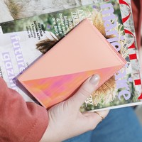 Iridescent Passport Holder in Pink