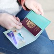 Lisa Angel Ladies' Open Passport Sleeve in Turquoise Green
