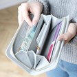 Lisa Angel Ladies' Personalised Large Zip Around Wallet in Grey