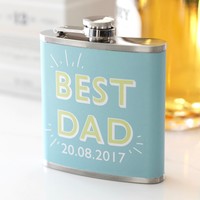 Personalised 'Best Dad' Hip Flask