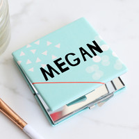 Personalised 'I Love Your Face' Compact Mirror