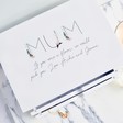 Lisa Angel Printed Personalised 'Mum' White Jewellery Box with Drawers