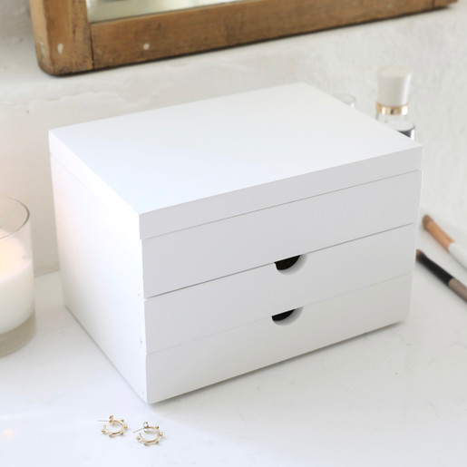 White Jewellery Box With Drawers Gifts For Her Lisa Angel