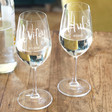 Lisa Angel Personalised Engraved Hubs and Wifey Wine Glasses