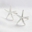 Lisa Angel Ladies' Starfish Stud Earrings in Silver