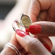 Ladies' Personalised Engraved Oval Locket Necklace