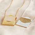 Wives Personalised Anniversary Envelope Locket Necklace with Hidden Charm