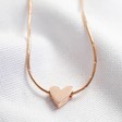 Lisa Angel Ladies' Falling Heart Bead Necklace in Rose Gold