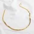 Lisa Angel Ladies' Flat Link Curb Chain Necklace in Gold