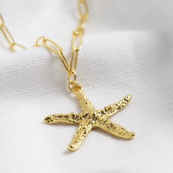 Gold Starfish Necklace