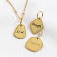 Lisa Angel Gold Sterling Silver Affirmation Pendant Necklace