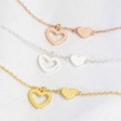 Lisa Angel Mismatched Heart Necklaces