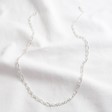 Oversized Figaro Chain Necklace in Silver