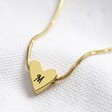 Lisa Angel Gold Personalised Falling Heart Bead Necklace