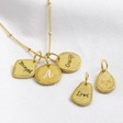 Lisa Angel Special Personalised Gold Sterling Silver Affirmation Pendant Necklace