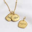 Lisa Angel Ladies' Personalised Gold Sterling Silver Affirmation Pendant Necklace