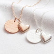 Lisa Angel Ladies' Delicate Personalised Puffed Heart Pendant Necklace
