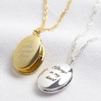 Lisa Angel Special Personalised 'Your Drawing' Oval Locket Necklace