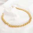 Lisa Angel Ladies' Statement Track Cable Chain Necklace in Gold