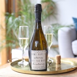 Personalised 'You Made History' Graduation Prosecco