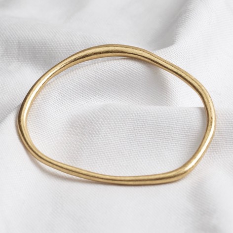 Organic Shape Bangle in Gold | Ladies' Jewellery | Lisa Angel