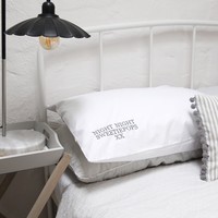 Personalised Embroidered Nickname Pillowcase