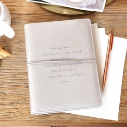 Personalised Meaningful Wording Vegan Leather Refillable Notebook