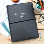 Personalised 'Teacher' Faux Leather Refillable Notebook