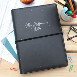 Personalised 'Teacher' Vegan Leather Refillable Notebook