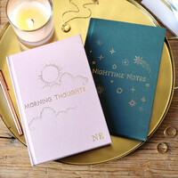 Personalised Two Way 'Morning and Night' Notebook