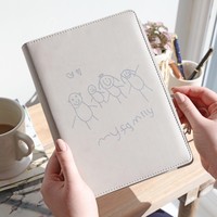 Personalised 'Your Drawing' Vegan Leather Refillable Notebook