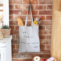 Grey 'Your Drawing' Tote Bag