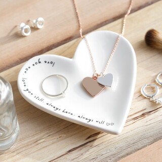Heart Quote Ring Dish
