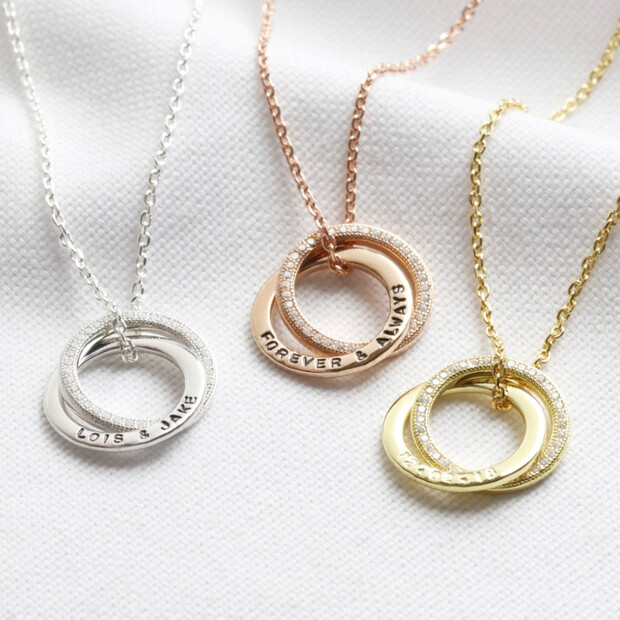 Interlock Circle Pendant Necklace – Kingofjewelry.com