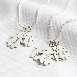 Personalised Sterling Silver Family Necklace