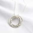 Lisa Angel Ladies' Personalised Sterling Silver Large Russian Ring Necklace