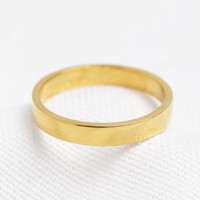 Gold Sterling Silver Band Ring